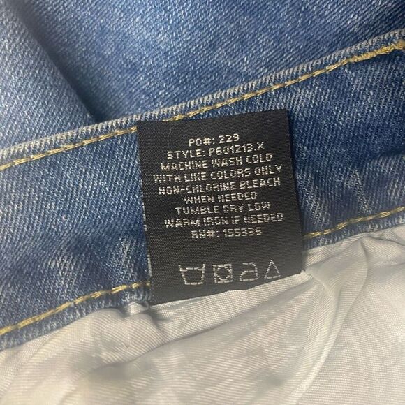 PASTELS Jeans Women’s Size 20 Distressed Button Fly Frayed Hem Inseam 27 inches - Picture 5 of 7